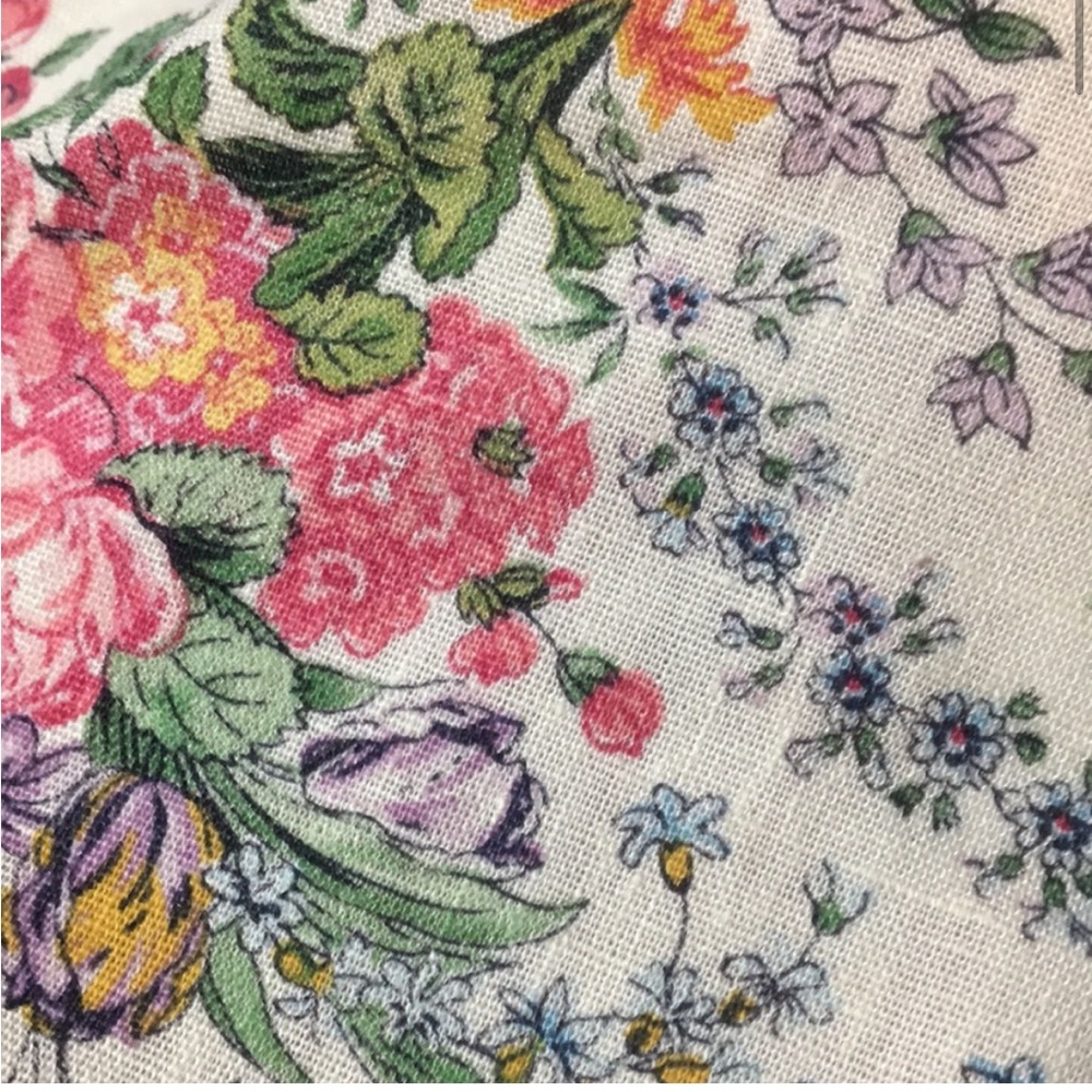 Vintage floral midi a line skirt - Picture 11 of 16